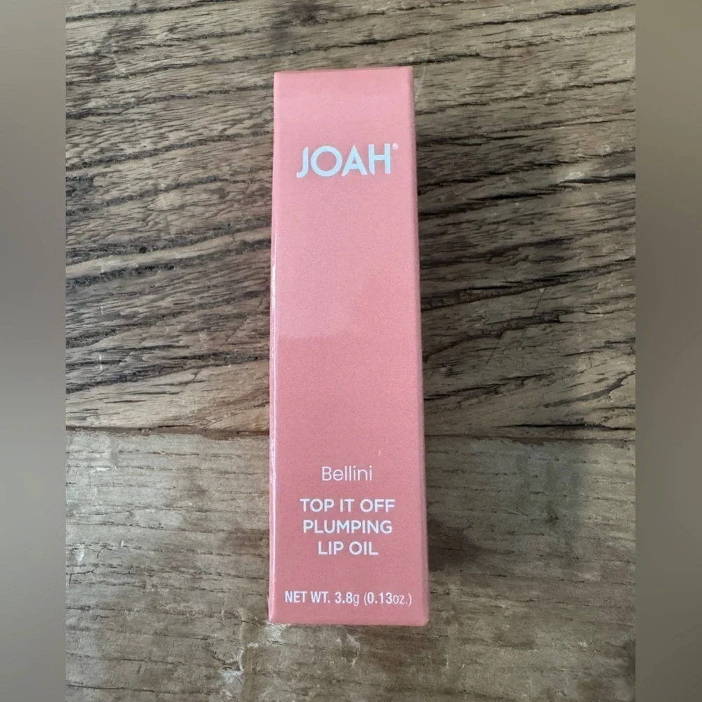NEW IN BOX Korean JOAH Top it Off Plumping Lip Oil ~ Bellini 🍑